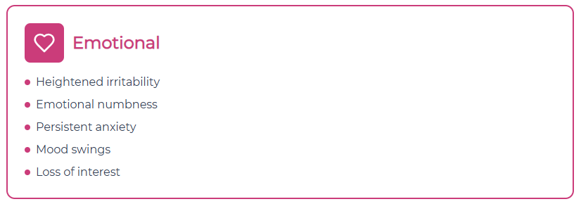 emotional symptons of Chronic Stress