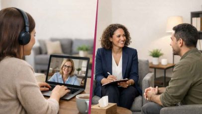 Teletherapy vs. in-person therapy